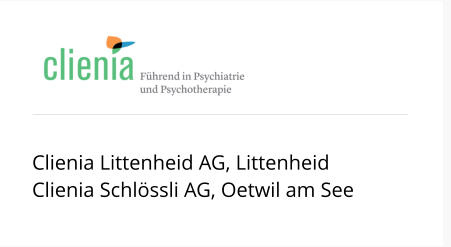 Clienia Littenheid AG, Littenheid Clienia Schl�ssli AG, Oetwil am See